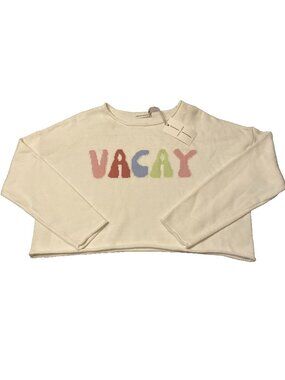 Moon & Madison Size L Women's Crop Sweater Vacay